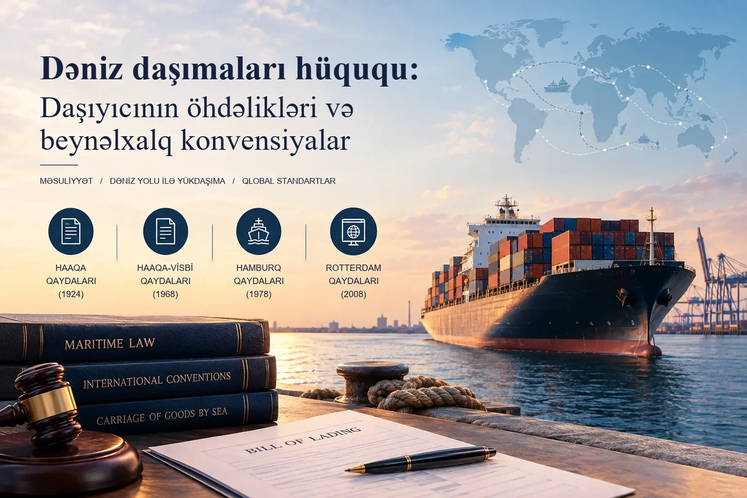 Dəniz daşımaları hüququ: daşıyıcının öhdəlikləri və beynəlxalq konvensiyalar